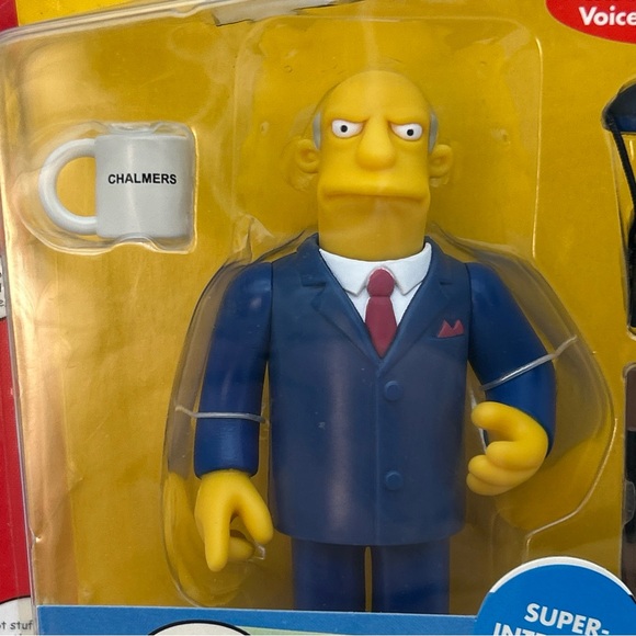 The Simpsons SUPER-INTENDENT CHALMERS - Action Figure - World of Springfield Vtg - Picture 2 of 11